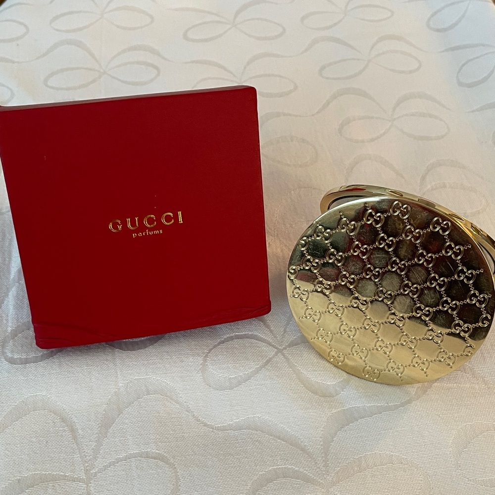 GUCCI ~ NWT Gold Mirror w Box